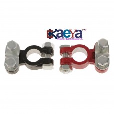 OkaeYa 2Pcs Alloy Positive & Nagative Car Battery Terminal Clamp Clips Connector